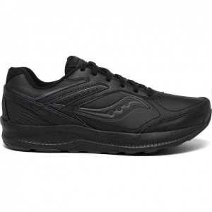 Black Saucony Echelon Walker 3 Extra Men's Wide Running Shoes | PHILIPPINES-PRJ