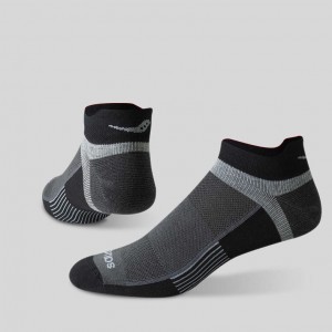 Black Saucony Inferno Liteweight 3-Pack Men's Socks | PHILIPPINES-RVW