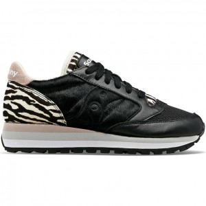 Black Saucony Jazz Triple Women's Sneakers | PHILIPPINES-NVT