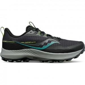 Black Saucony Peregrine 13 Men's Trail Running Shoes | PHILIPPINES-KWU