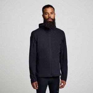 Black Saucony Runshield Men's Jacket | PHILIPPINES-QBC