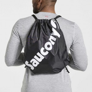 Black Saucony String Men's Bag | PHILIPPINES-SVA