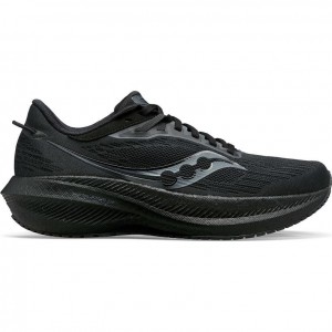 Black Saucony Triumph 21 Men's Running Shoes | PHILIPPINES-DNE