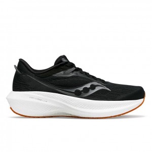 Black Saucony Triumph 21 Men's Running Shoes | PHILIPPINES-CVT