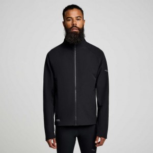 Black Saucony Triumph Men's Jacket | PHILIPPINES-YJL