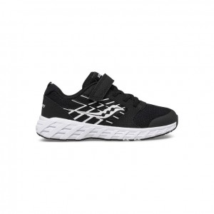 Black Saucony Wind 2.0 A/C Big Kids' Sneakers | PHILIPPINES-VPF