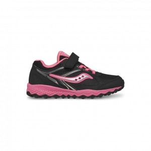 Black / Pink Saucony Cohesion TR14 A/C Big Kids' Sneakers | PHILIPPINES-HFZ