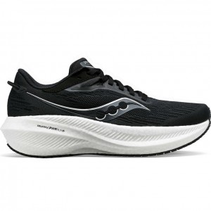 Black / White Saucony Triumph 21 Women's Wide Running Shoes | PHILIPPINES-DEC