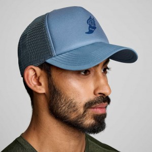 Blue Saucony Foamie Men's Trucker Hats | PHILIPPINES-GAH