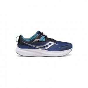 Blue Saucony Ride 15 Big Kids' Sneakers | PHILIPPINES-LDM