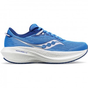 Blue Saucony Triumph 21 Women's Wide Running Shoes | PHILIPPINES-JBM