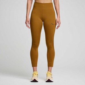 Brown Saucony Fortify Viz Women's Tight | PHILIPPINES-ORH