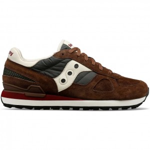 Brown / Green Saucony Shadow Original Premium Women's Sneakers | PHILIPPINES-XWH