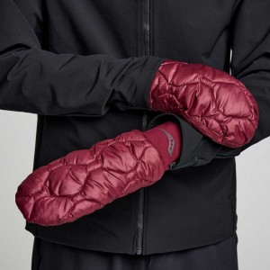 Burgundy Saucony Oysterpuff Men's Mitt | PHILIPPINES-BYW