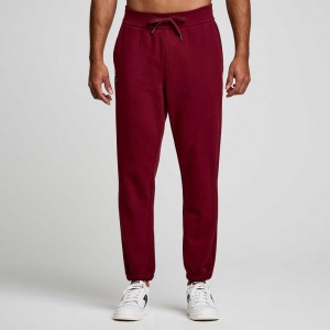 Burgundy Saucony Recovery Men's Jogger | PHILIPPINES-EHO