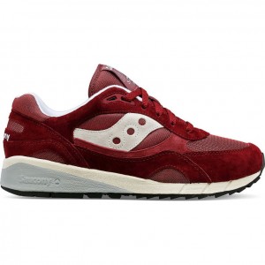 Burgundy Saucony Shadow 6000 Men's Sneakers | PHILIPPINES-AUY