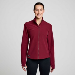 Burgundy Saucony Triumph Women's Jacket | PHILIPPINES-NZU