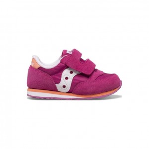 Fuchsia Saucony Baby Jazz Hook & Loop Little Kids' Sneakers | PHILIPPINES-CML