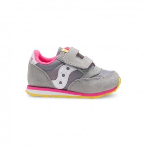 Grey Saucony Baby Jazz Hook & Loop Little Kids' Sneakers | PHILIPPINES-ICK