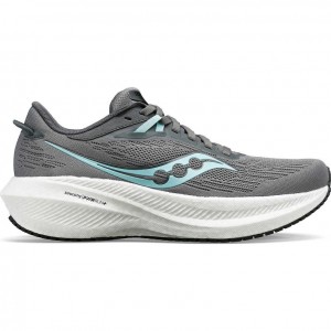 Grey Saucony Triumph 21 Women's Running Shoes | PHILIPPINES-SND