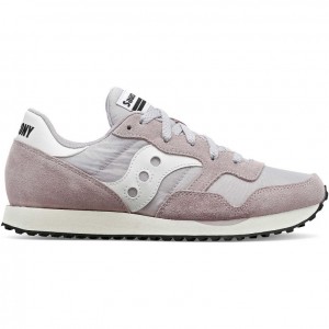 Grey / Pink Saucony DXN Women's Sneakers | PHILIPPINES-PSN