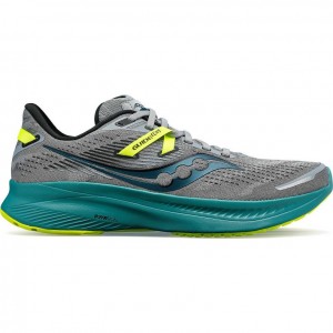 Grey / Turquoise Saucony Guide 16 Men's Running Shoes | PHILIPPINES-FAU