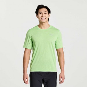 Mint Saucony Stopwatch Short Sleeve Men's T-Shirt | PHILIPPINES-CHE