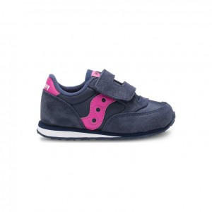 Navy Saucony Baby Jazz Hook & Loop Little Kids' Sneakers | PHILIPPINES-AGQ