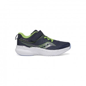 Navy Saucony Kinvara 14 A/C Big Kids' Sneakers | PHILIPPINES-NYR