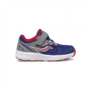 Navy / Grey Saucony Cohesion 14 A/C Jr. Little Kids' Sneakers | PHILIPPINES-PRX