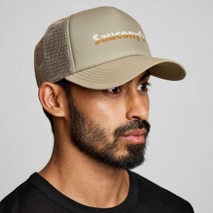 Olive Saucony Foamie Men's Trucker Hats | PHILIPPINES-FJL