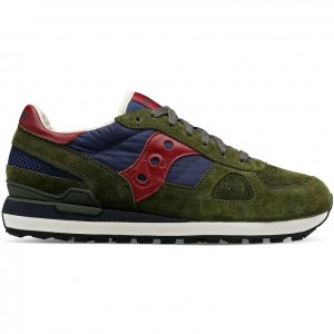 Olive / Navy Saucony Shadow Original Premium Women's Sneakers | PHILIPPINES-TAR