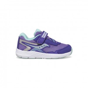 Purple Saucony Ride 10 Jr. Big Kids' Sneakers | PHILIPPINES-GAX