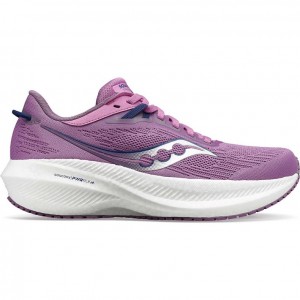 Purple Saucony Triumph 21 Women's Running Shoes | PHILIPPINES-ZRA