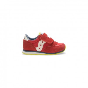 Red Saucony Baby Jazz Hook & Loop Little Kids' Sneakers | PHILIPPINES-XMA