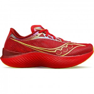 Red Saucony Endorphin Pro 3 Men's Running Shoes | PHILIPPINES-IUY