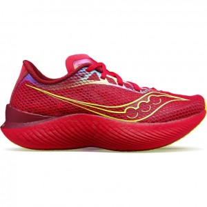 Red Saucony Endorphin Pro 3 Women's Running Shoes | PHILIPPINES-HOA