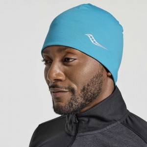 Turquoise Saucony Solstice Men's Beanie | PHILIPPINES-TGN