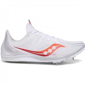 White Saucony Endorphin 3 Women's Spikes | PHILIPPINES-PGC