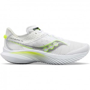 White Saucony Kinvara 14 Men's Running Shoes | PHILIPPINES-AYB