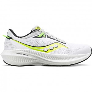 White Saucony Triumph 21 Men's Running Shoes | PHILIPPINES-WYH