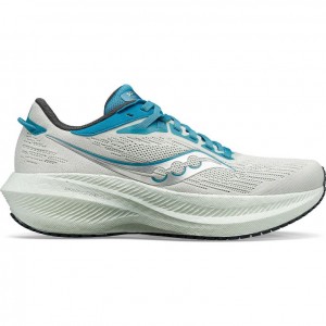 White Saucony Triumph 21 Women's Running Shoes | PHILIPPINES-CMT