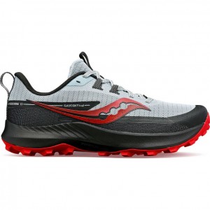 White / Black Saucony Peregrine 13 Men's Trail Running Shoes | PHILIPPINES-MJX