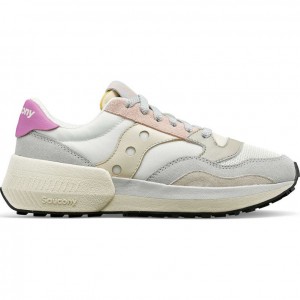 White / Grey / Rose Saucony Jazz NXT Women's Sneakers | PHILIPPINES-BPH