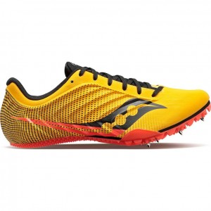 Yellow Saucony Spitfire 5 Men's Spikes | PHILIPPINES-RTP