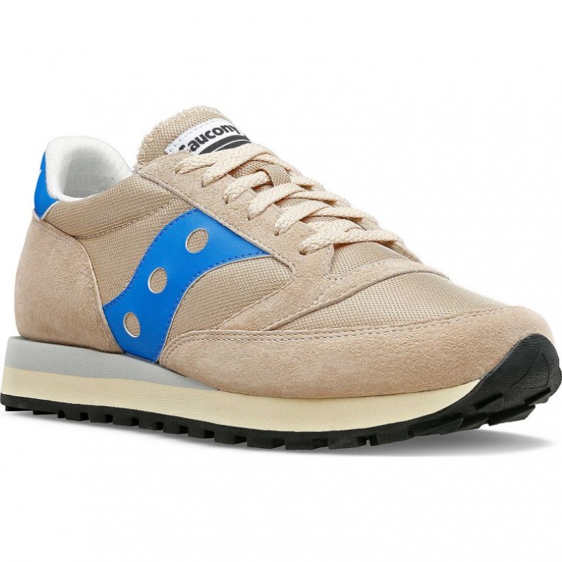 Beige / Blue Saucony Jazz 81 Men's Sneakers | PHILIPPINES-ZKD