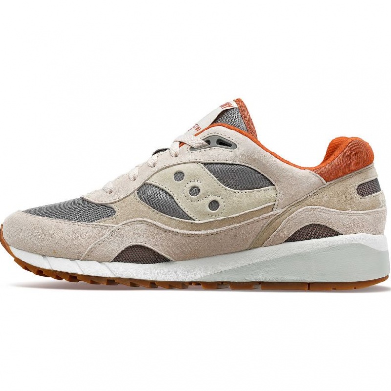 Beige / Grey Saucony Shadow 6000 Men's Sneakers | PHILIPPINES-XNG