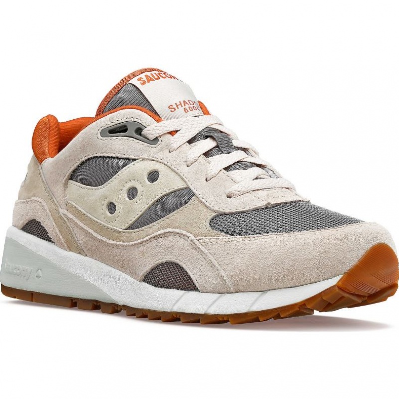 Beige / Grey Saucony Shadow 6000 Men's Sneakers | PHILIPPINES-XNG