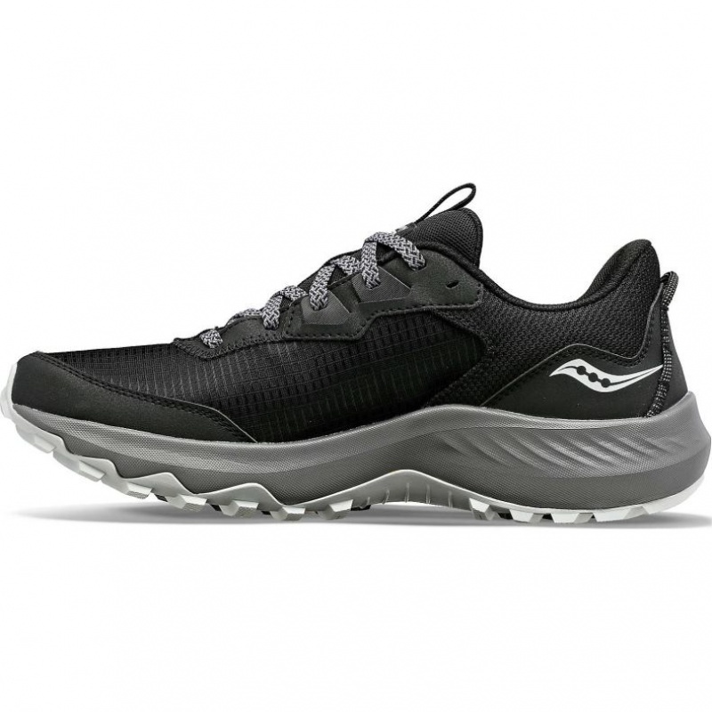 Black Saucony Aura TR Men's Trail Running Shoes | PHILIPPINES-NPH