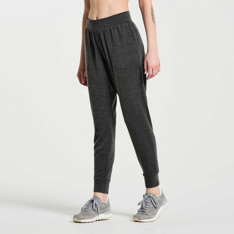 Black Saucony Boston Women's Jogger | PHILIPPINES-PCD